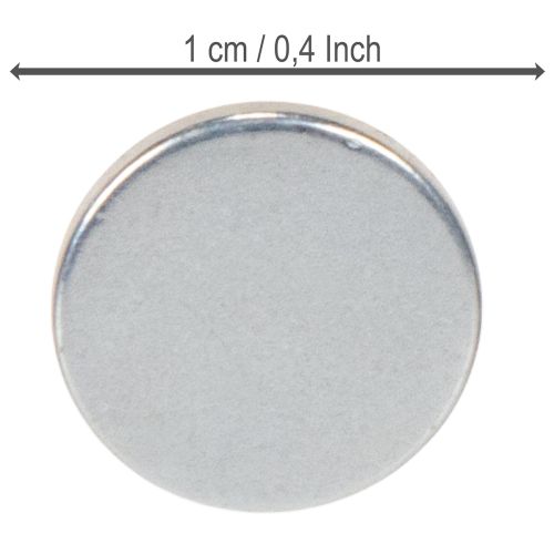 Disque magnétique rond pour bougeoirs et plateaux métalliques, 1 cm, lot de 20 | Floristik24.be