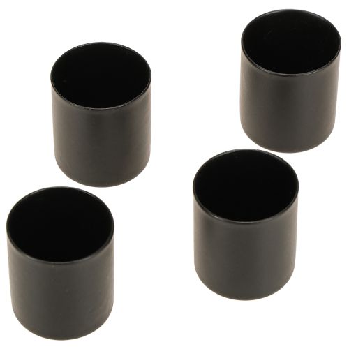 Article Bougeoir magnétique, métal noir, H3cm, 4 pièces