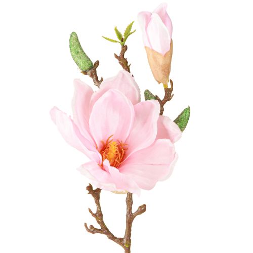 Floristik24 Fleur Artificielle Magnolia Rose Branche de Fleur Artificielle H40cm 2pcs