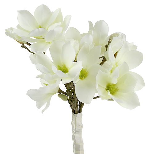 Bouquet de magnolia blanc 40cm 5 pcs