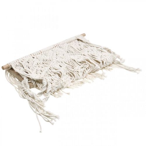 Article Panier de fleurs en macramé suspendu décoration fleur balançoire 40x15cm