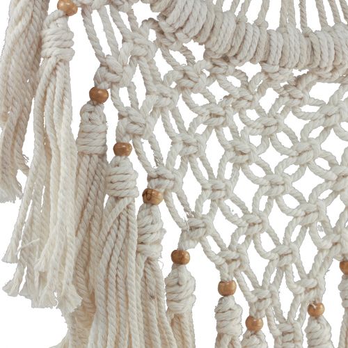 Article Décoration murale attrape-rêves en macramé crème 29×72cm