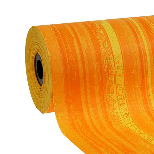 Floristik24 Papier manchette 25cm 100m jaune/orange