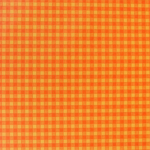 Manchette papier 25cm 100m carreaux orange