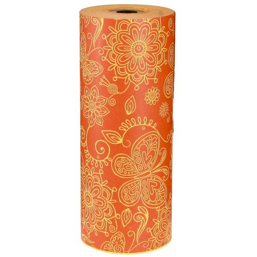 Article Papier manchette Orange Jaune Été 25 cm 100 m