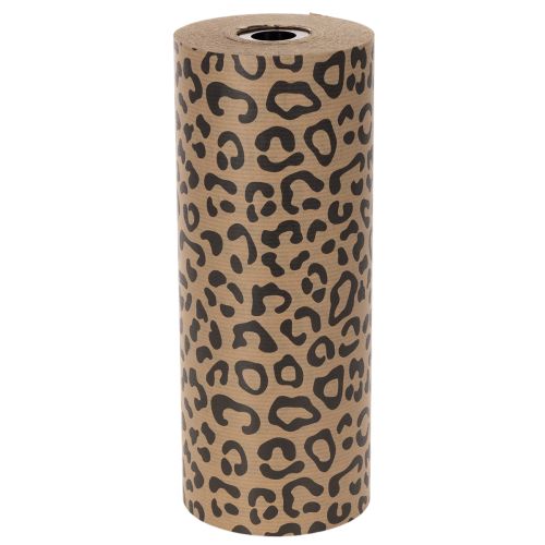 Papier pour manchettes, motif léopard, rouleau de 25 cm x 100 m, emballage cadeau | Floristik24.be