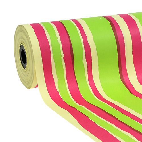 Papier manchette 25cm motif rayures 100m