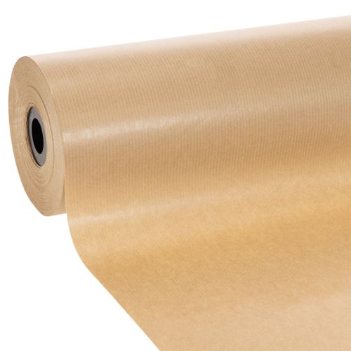 Rouleau de papier kraft naturel pour manchettes, 25 cm x 100 m, papier décoratif