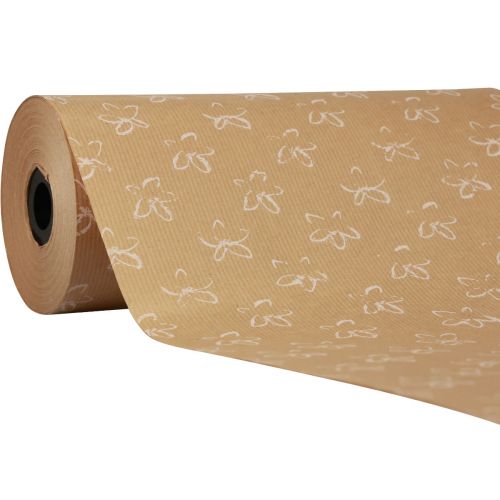 Manchette papier de soie fleurs naturelles 25cm 100m