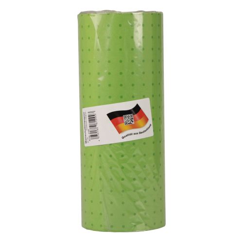 Floristik24 Papier manchette papier de soie pois verts 25cm 100m