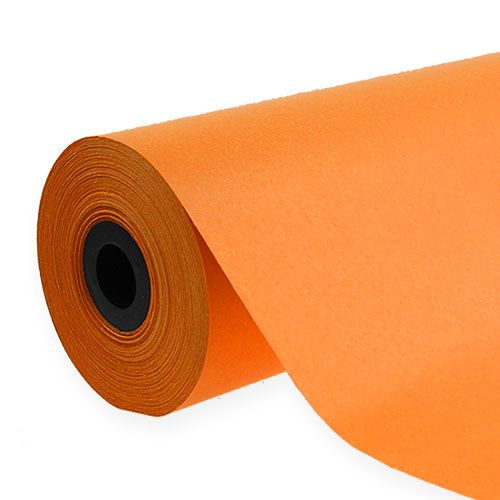 Floristik24 Papier manchette 37,5cm 100m orange
