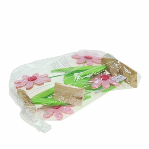 Floristik24 Fleur en feutre rose 27cm 4pcs