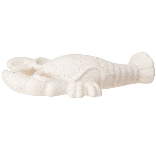 Article Figurine de décoration maritime en céramique Homard Blanc 17,5×9×3cm