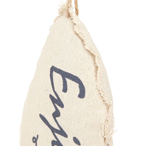 Article Poisson décoratif maritime à suspendre en tissu 34×14,5cm 2pcs