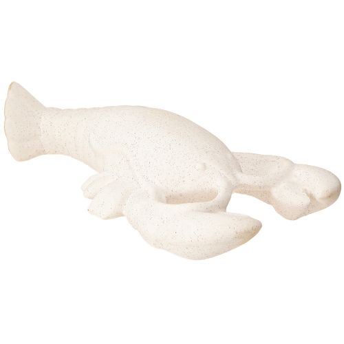 Floristik24 Figurine en céramique décorative maritime Homard Blanc 26,5×13×5cm