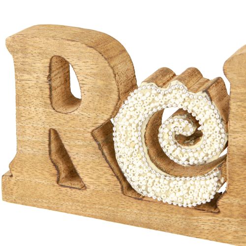 Article Décoration de table maritime « Relax » sur pied en bois de manguier 28×10cm