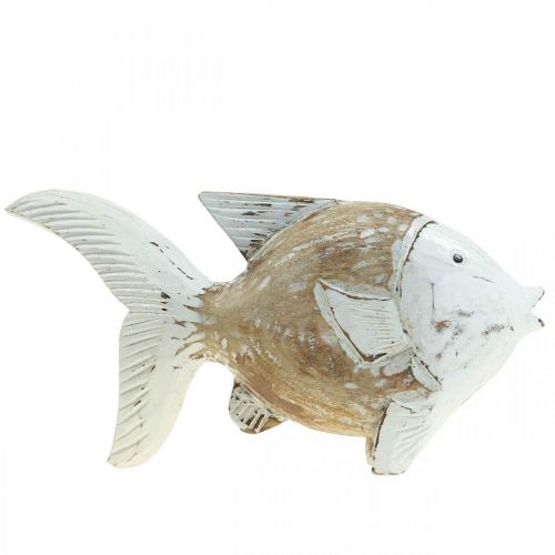 Floristik24 Décoration maritime poisson bois poisson en bois shabby chic 28×15cm