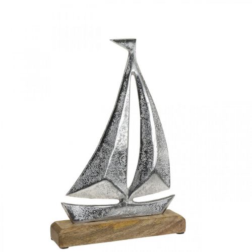 Floristik24 Décoration maritime, voilier déco métal, bateau déco H16,5cm