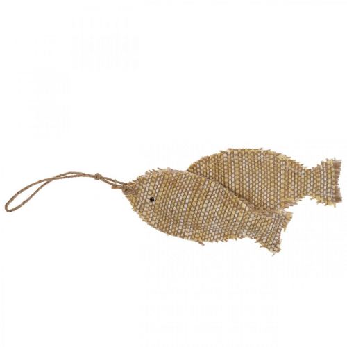 Article Décoration suspendue maritime pendentif déco poisson à suspendre H32cm