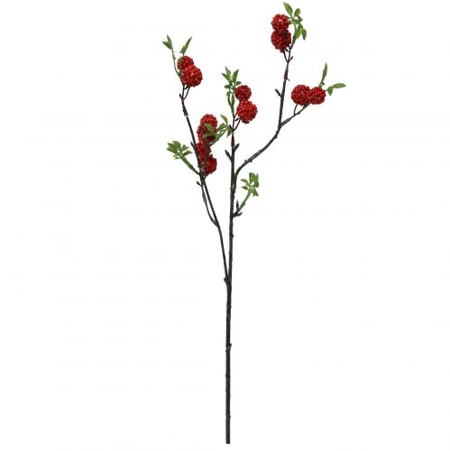 Article Branche de baies artificielle branche de Noël mûres 63cm
