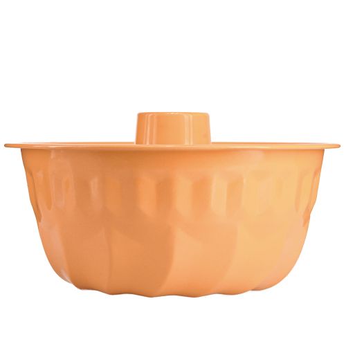 Article Moule à pâtisserie décoratif en métal Gugelhupf orange Ø23cm H12cm