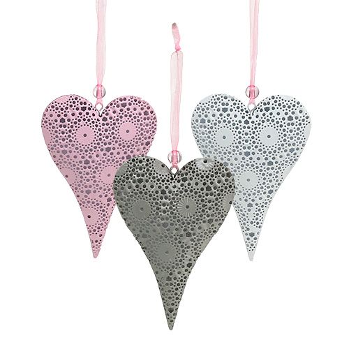 Floristik24 Cintre de coeur de cintre. 12cm 6pcs