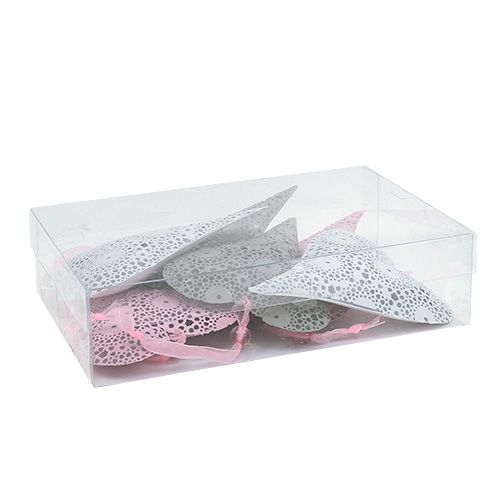 Floristik24 Cintre de coeur de cintre. 12cm 6pcs