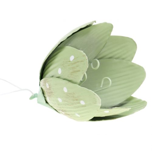Article Décoration cintre fleur en métal pastel 9cm 4pcs