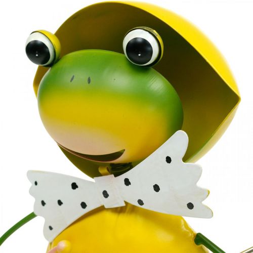 Floristik24 Grenouille figurine déco jardin pluie grenouille métal H35cm