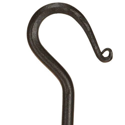 Article Crochet en métal noir pour décoration à suspendre 21 cm 2 pièces