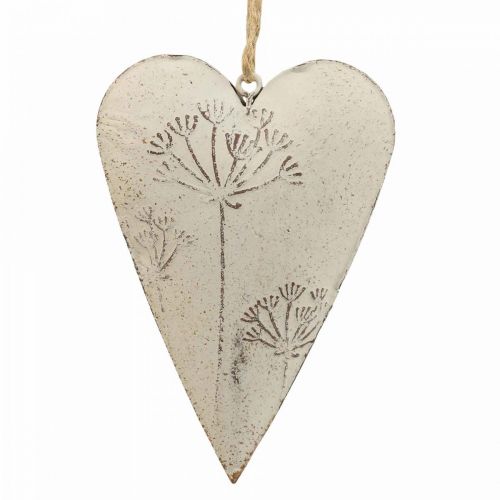 Coeur en métal, coeur décoratif à suspendre, décoration coeur H11cm 3pcs