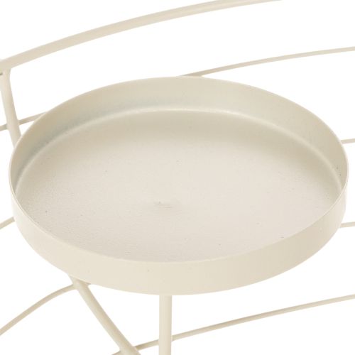 Porte-bougie rond en forme de couronne de l'Avent pour quatre bougies chauffe-plat ou bougies classiques, 35 cm | Floristik24.be