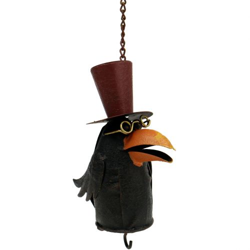 Floristik24 Corbeau à suspendre 18cm