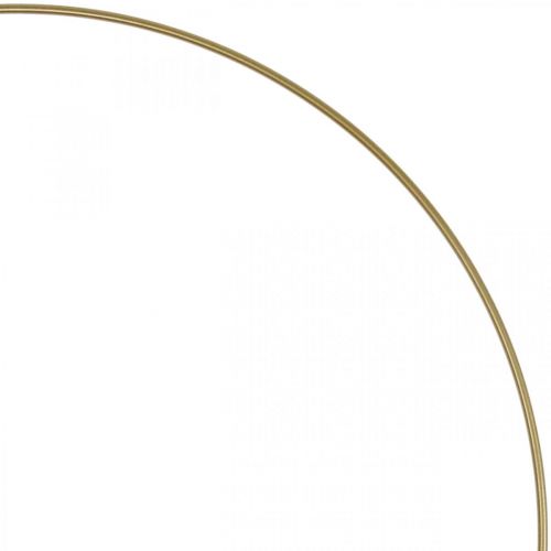 Article Anneau en métal anneau décor Scandi anneau déco boucle or Ø 25,5 cm 6 pièces
