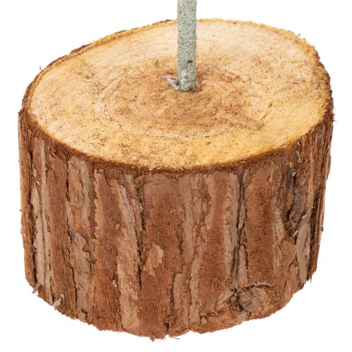 Anneau décoratif en métal sur un support en bois pour décoration de table, 43 cm | Floristik24.be