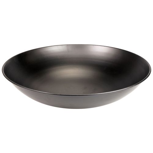 Floristik24 Bol décoratif en métal bol rond en métal noir avec socle Ø50cm