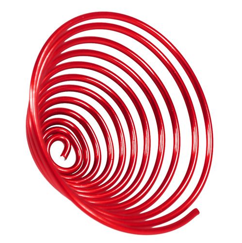 Floristik24 Vis à fil aluminium vis métal rouge 2mm 120cm 2pcs