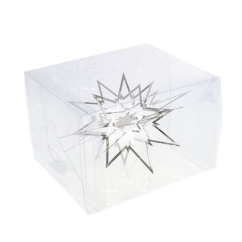 Floristik24 Etoile en métal à suspendre 3D argent 16cm
