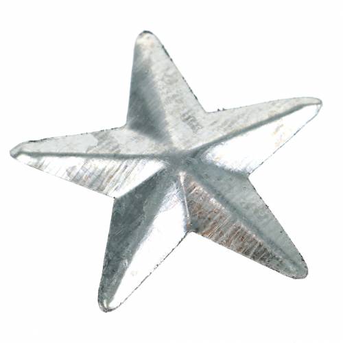 Floristik24 Étoile métal argent 4cm 48 pcs