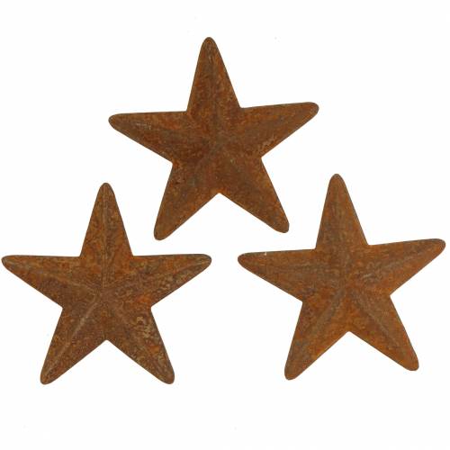 Floristik24 rouille étoile métallique 5cm 24pcs