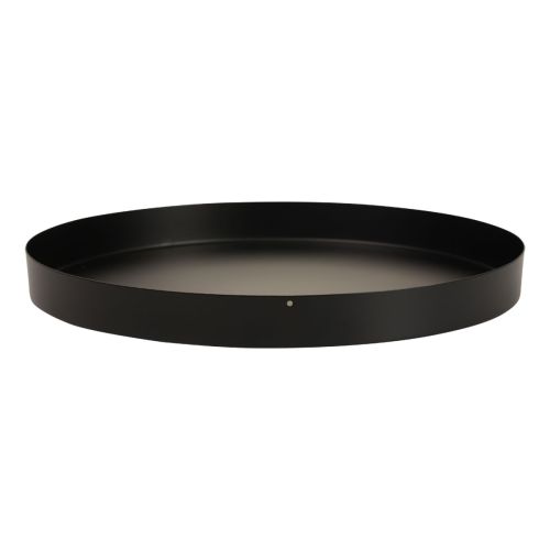 Article Plateau métal plateau décoratif plateau bougie rond noir Ø25cm 2pcs