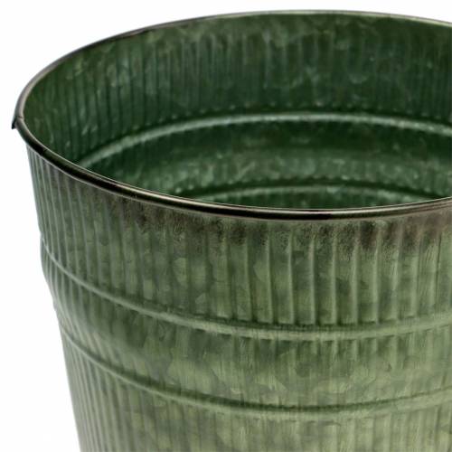 Floristik24 Cache-pot orange, marron, vert Ø17cm H16.5cm lot de 3