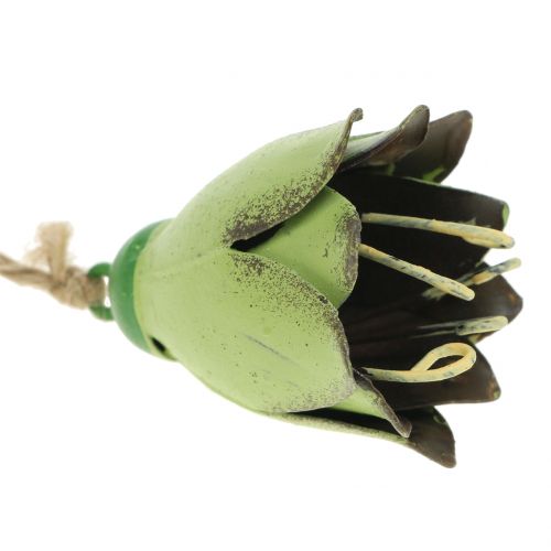 Floristik24 Suspension déco métal fleurs tulipe 6cm 3pcs