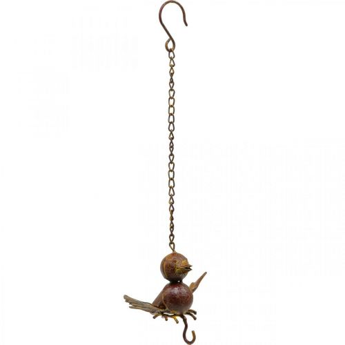 Mangeoire de jardin en métal oiseau grille décoration 13cm