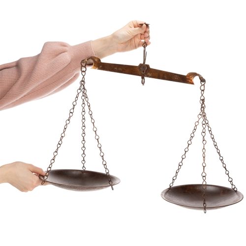 Article Balance décorative au design nostalgique pour la cuisine et le salon, style vintage, 58 cm