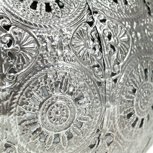 Floristik24 Eolienne en métal argentée orientale Ø17,5cm H12cm