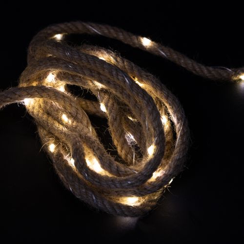 Floristik24 Guirlande lumineuse Micro LED avec cordon intérieur blanc chaud 390 cm