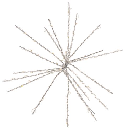 Guirlande lumineuse décorative étoile polaire à LED, blanc chaud, avec minuterie, pour extérieur, 29 cm