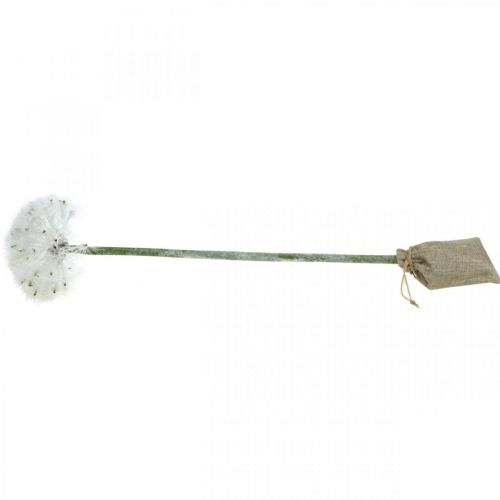Floristik24 Pissenlit LED pour éclairage fleur artificielle blanche à piles H50cm