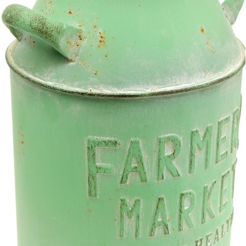 Floristik24 Pot à lait décoratif vert antique Ø18cm H32cm